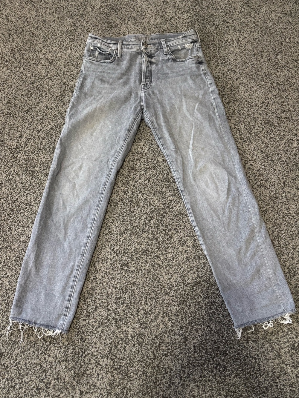 MOTHER Light Wash Straight Leg Jeans